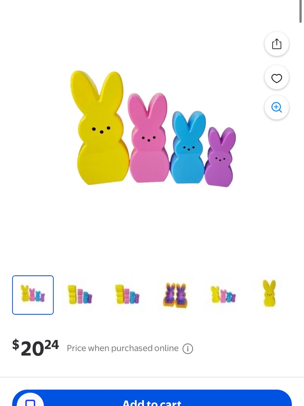 Peeps Colorful Bunny Nesting Containers Set - Picture 7 of 8